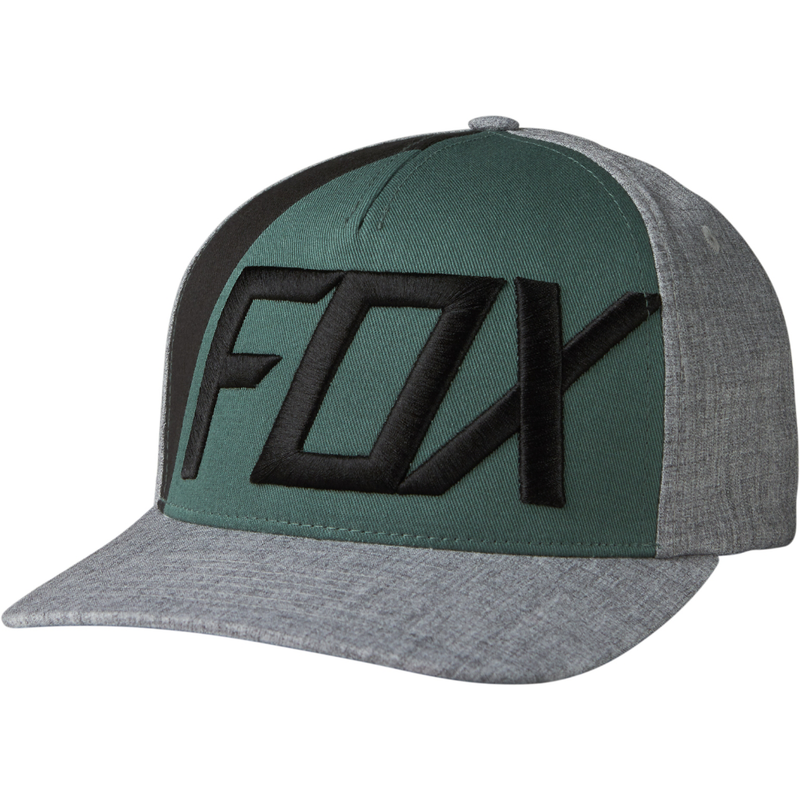Fox Racing Hat Heather Grey Blocked – Bristow\'s Online Flexfit Out